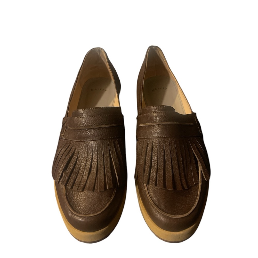 Maiyet Italian Brown Leather Women’s Flats